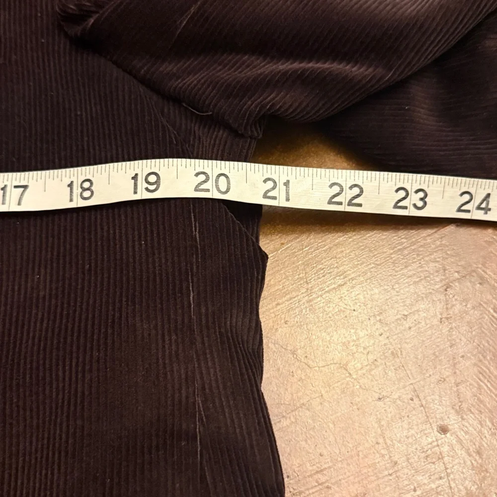 Adolfo Dark Brown Corduroy 100% Cotton Sport Coat Size 40 R